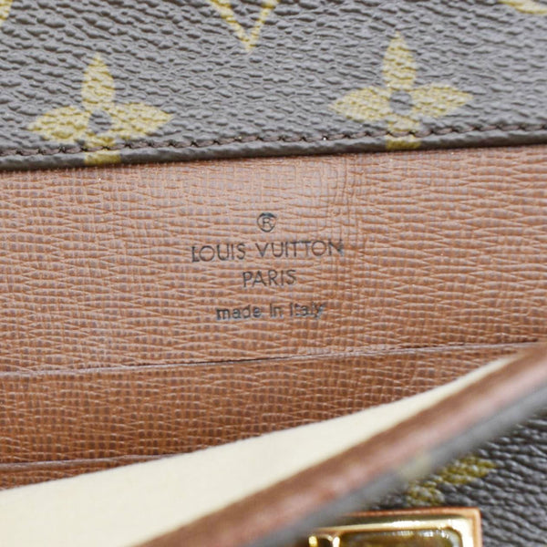 LOUIS VUITTON Sofia Coppola Monogram Canvas Clutch Brown