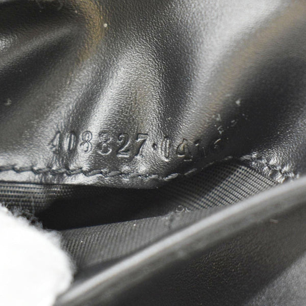 GUCCI Signature Web Leather Men's Bifold Wallet Black 408827