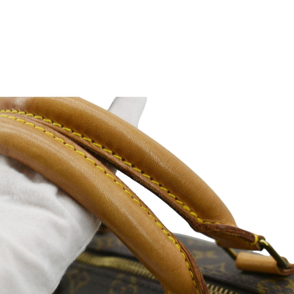 LOUIS VUITTON Keepall 50 Bandouliere Monogram Canvas Travel Bag Brown