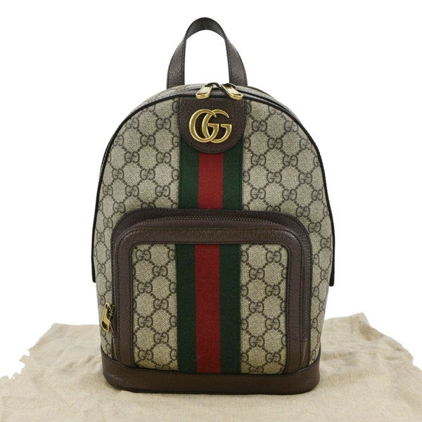 GUCCI Ophidia Small GG Supreme Canvas Backpack Beige 547965