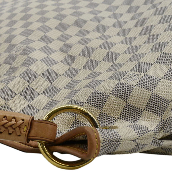 LOUIS VUITTON  Artsy MM Damier Azur Hobo Shoulder Bag White