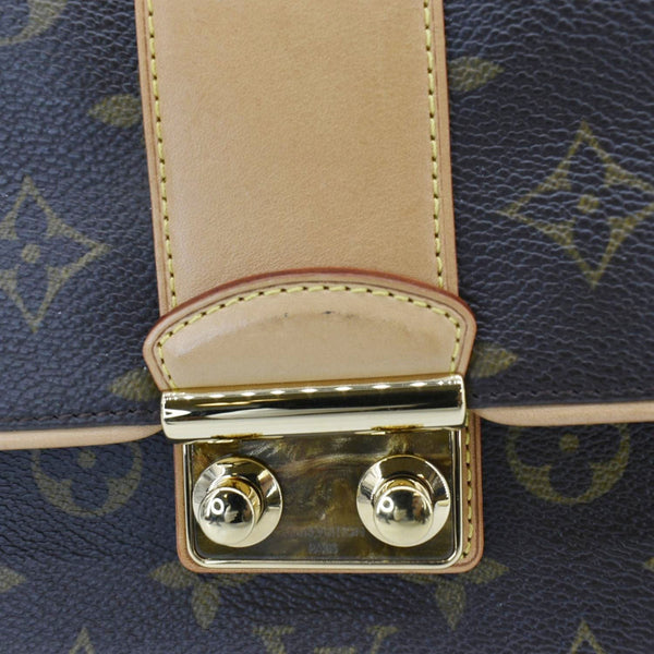 LOUIS VUITTON Sofia Coppola Monogram Canvas Clutch Brown