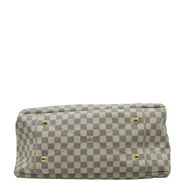 LOUIS VUITTON  Artsy MM Damier Azur Hobo Shoulder Bag White