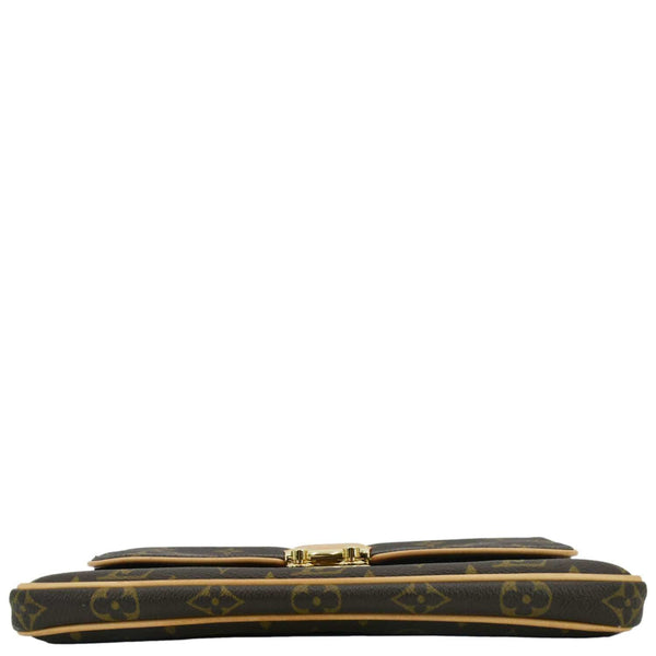 LOUIS VUITTON Sofia Coppola Monogram Canvas Clutch Brown