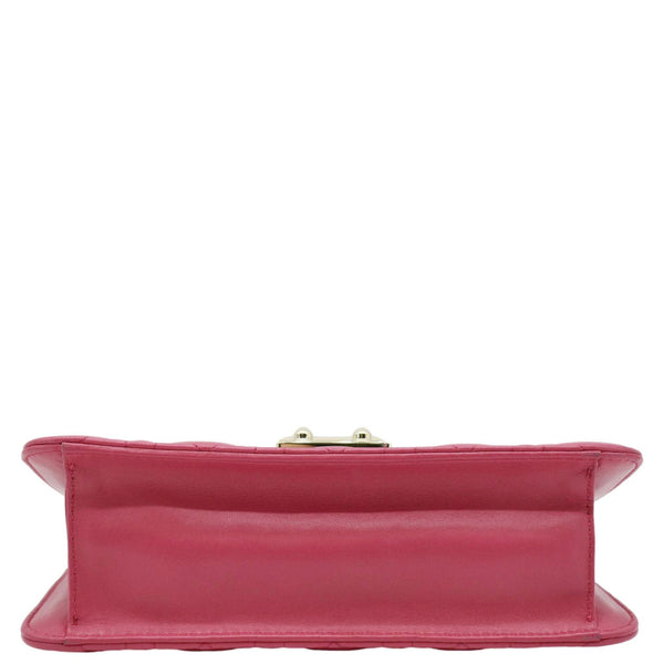 CHRISTIAN DIOR Miss Dior Promenade Cannage Quilted Leather Crossbody Bag Fuchsia