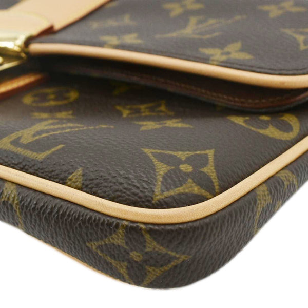 LOUIS VUITTON Sofia Coppola Monogram Canvas Clutch Brown