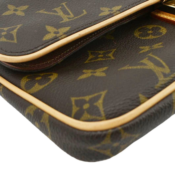 LOUIS VUITTON Sofia Coppola Monogram Canvas Clutch Brown