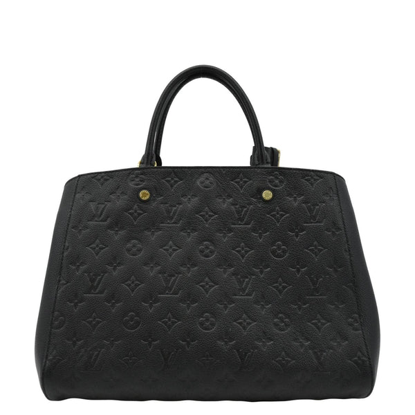 LOUIS VUITTON Montaigne MM Monogram Empreinte Shoulder Bag Black