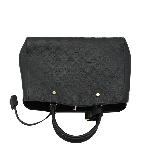 LOUIS VUITTON Montaigne MM Monogram Empreinte Shoulder Bag Black