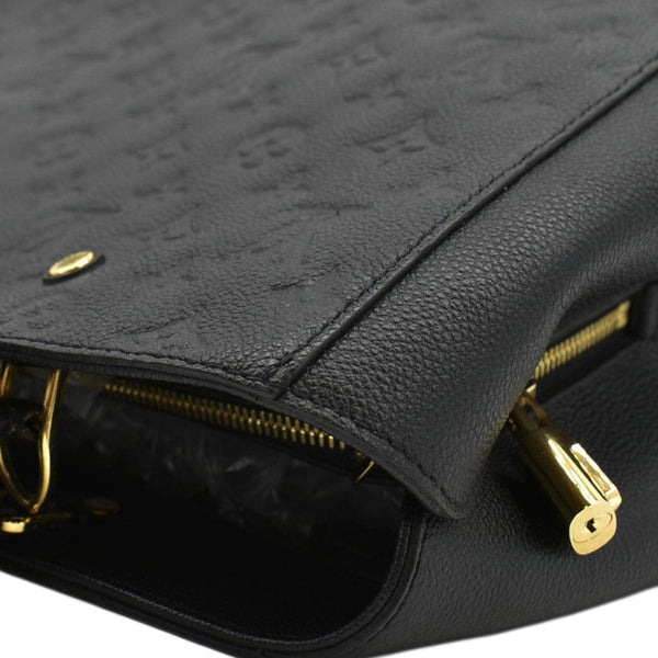 LOUIS VUITTON Montaigne MM Monogram Empreinte Shoulder Bag Black