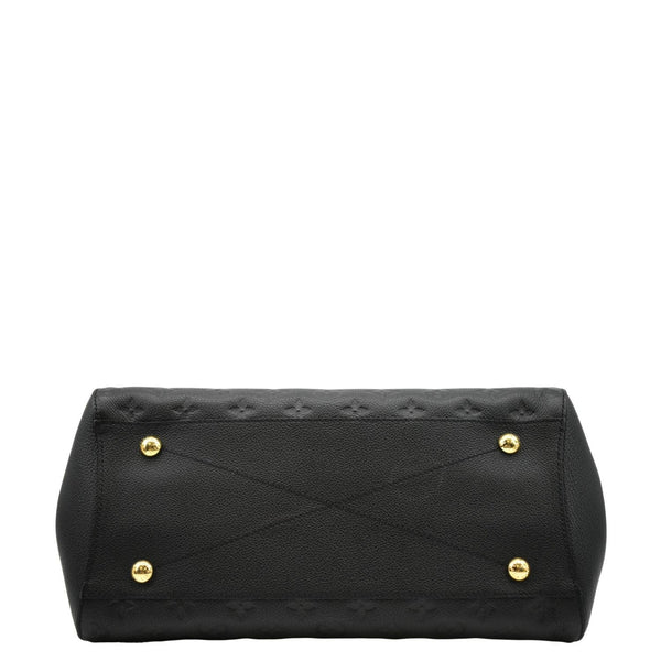 LOUIS VUITTON Montaigne MM Monogram Empreinte Shoulder Bag Black
