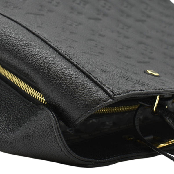 LOUIS VUITTON Montaigne MM Monogram Empreinte Shoulder Bag Black