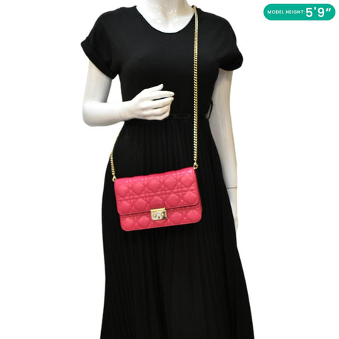 CHRISTIAN DIOR Miss Dior Promenade Cannage Quilted Leather dummy look