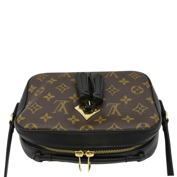 LOUIS VUITTON Saintonge Monogram Canvas Shoulder Bag Noir Black