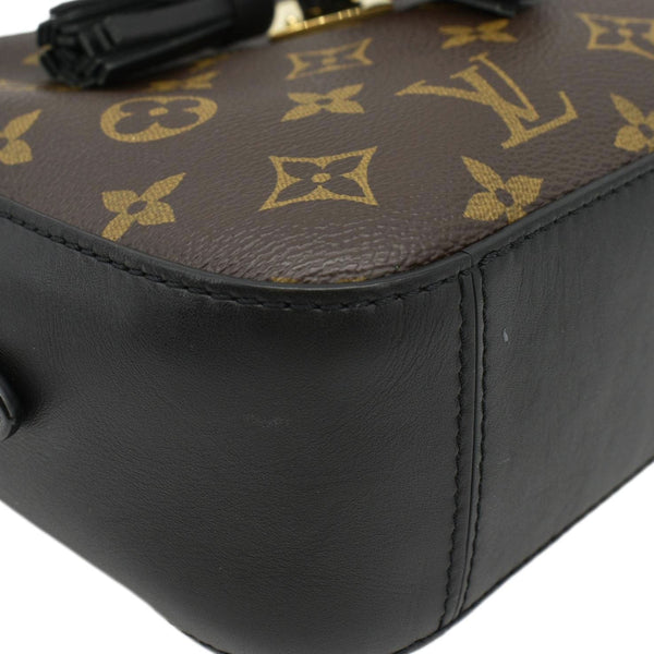 LOUIS VUITTON Saintonge Monogram Canvas Shoulder Bag Noir Black