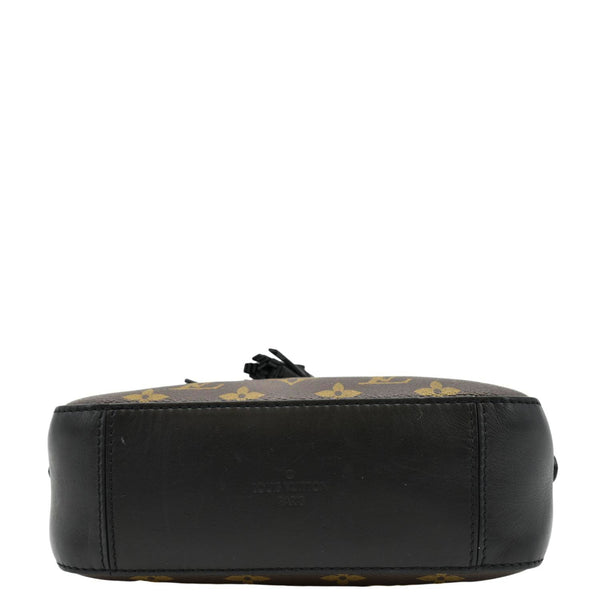 LOUIS VUITTON Saintonge Monogram Canvas Shoulder Bag Noir Black