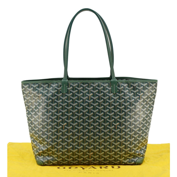 GOYARD Artois MM Canvas Tote Shoulder Bag Green