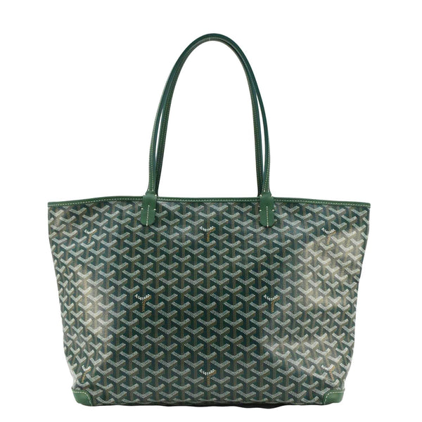 GOYARD Artois MM Canvas Tote Shoulder Bag Green