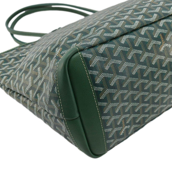 GOYARD Artois MM Canvas Tote Shoulder Bag Green