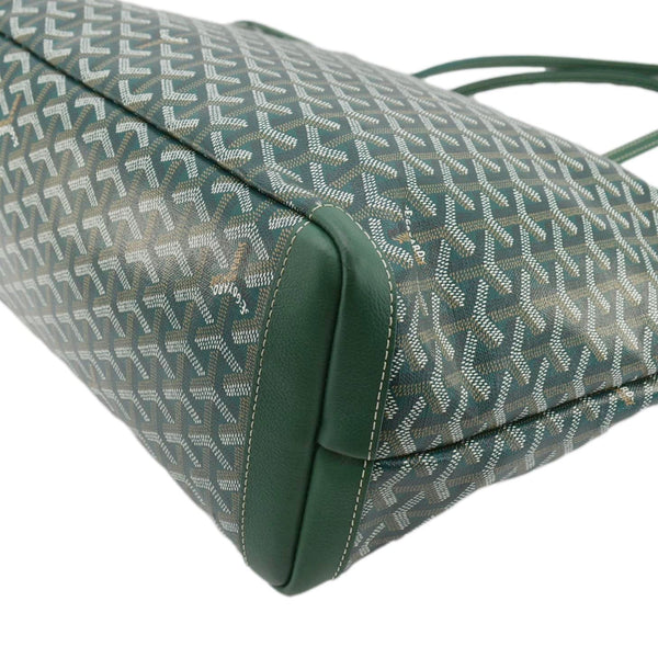 GOYARD Artois MM Canvas Tote Shoulder Bag Green