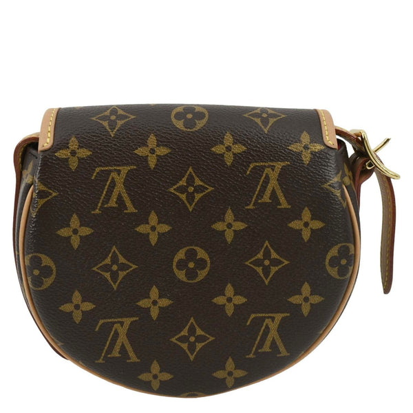 LOUIS VUITTON Tambourin Monogram Canvas Crossbody Bag Brown