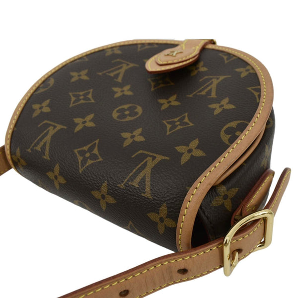 LOUIS VUITTON Tambourin Monogram Canvas Crossbody Bag Brown