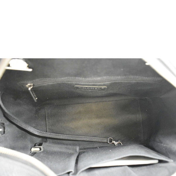 CHANEL Camera Quilted Caviar Leather Shoulder Bag Black