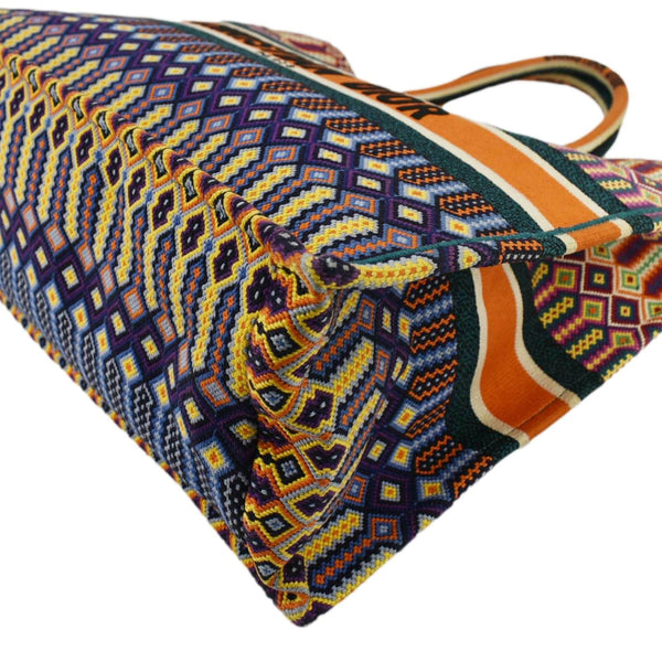 CHRISTIAN DIOR Book Large Canvas Tote Multicolor