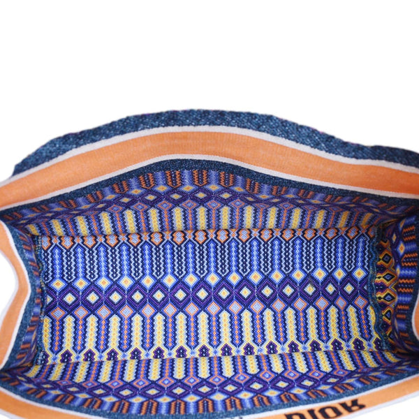 CHRISTIAN DIOR Book Large Canvas Tote Multicolor