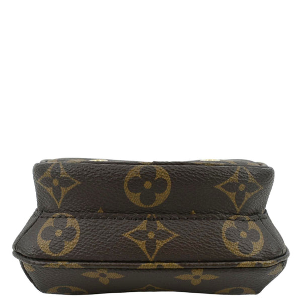 LOUIS VUITTON Utility Phone Sleeve Monogram Canvas Crossbody Bag Brown