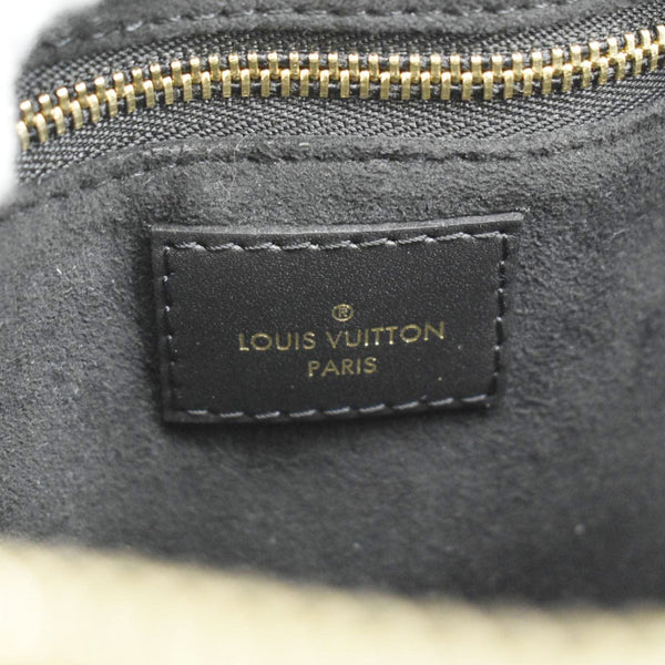 LOUIS VUITTON Petite Malle Souple Monogram Canvas Shoulder Bag Black