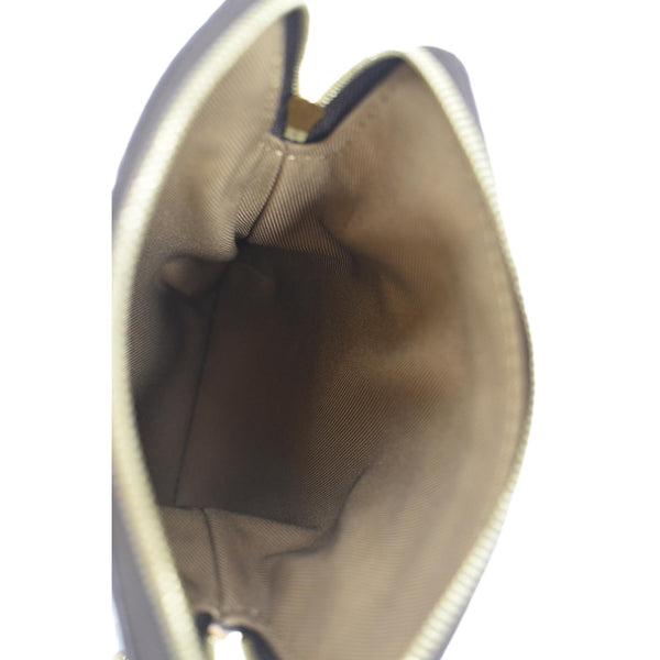 LOUIS VUITTON Utility Phone Sleeve Monogram Canvas Crossbody Bag Brown