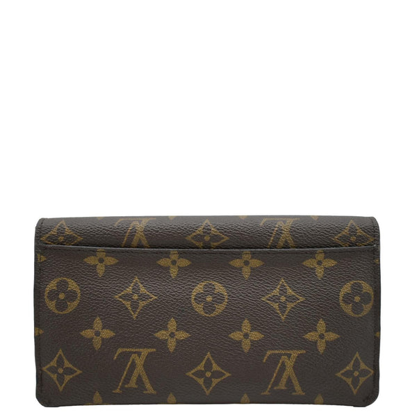 LOUIS VUITTON Sarah Monogram Canvas Wallet Brown