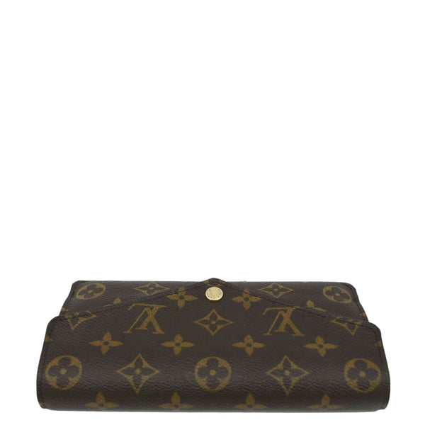 LOUIS VUITTON Sarah Monogram Canvas Wallet Brown