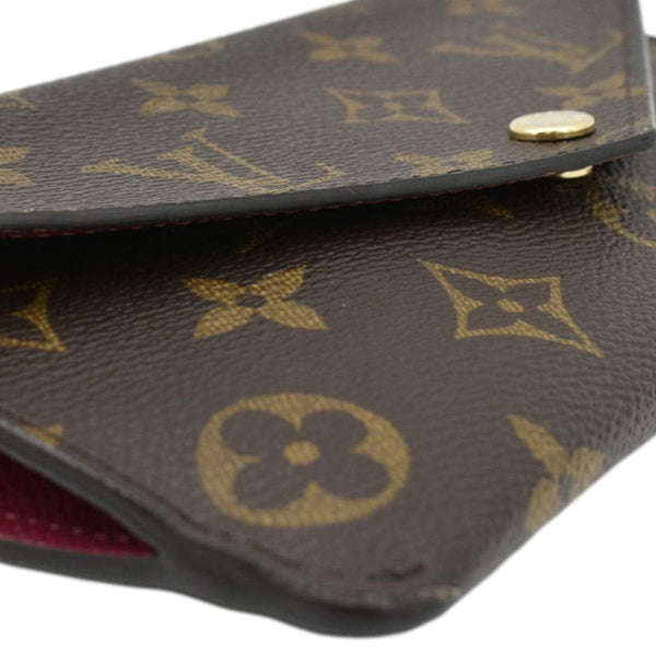LOUIS VUITTON Sarah Monogram Canvas Wallet Brown