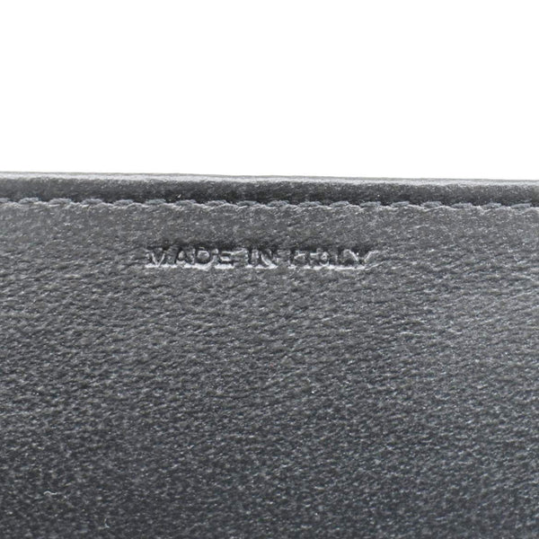 YVES SAINT LAURENT Uptown Grain De Poudre Embossed Leather Chain Wallet White