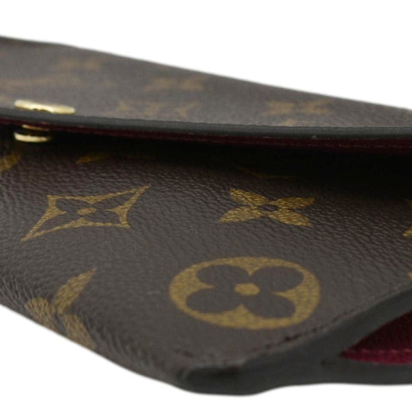 LOUIS VUITTON Sarah Monogram Canvas Wallet Brown