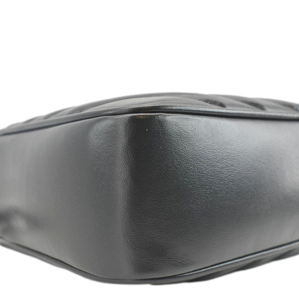 YVES SAINT LAURENT Lou Camera Chevron Leather Crossbody Bag Black