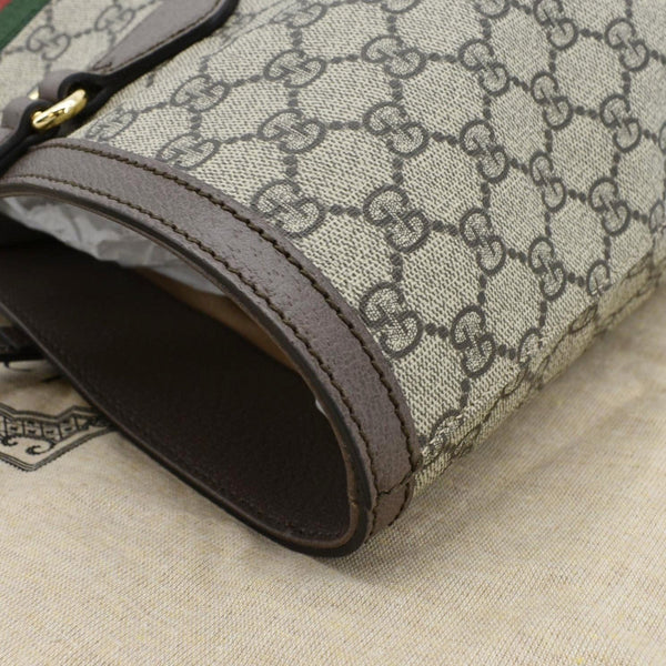 GUCCI Ophidia Medium GG Supreme Tote Shoulder Bag Beige 631685