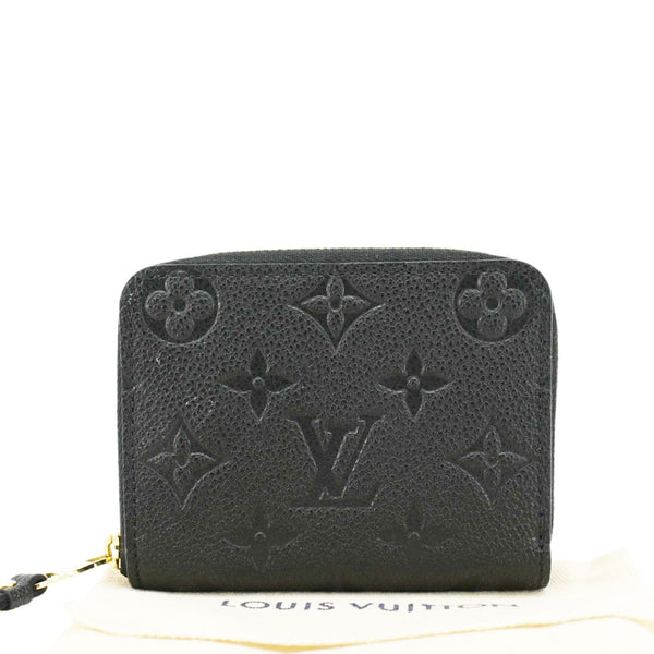 LOUIS VUITTON Monogram Empreinte Leather Zippy Coin Purse Black