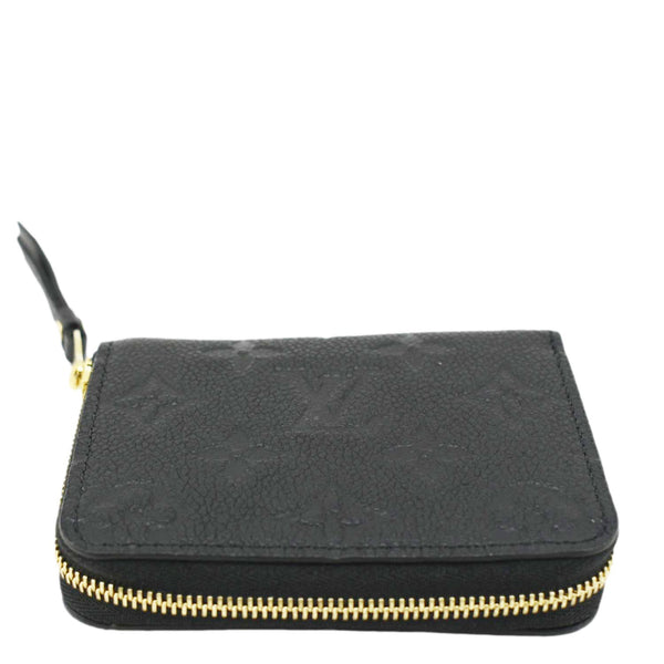 LOUIS VUITTON Monogram Empreinte Leather Zippy Coin Purse Black