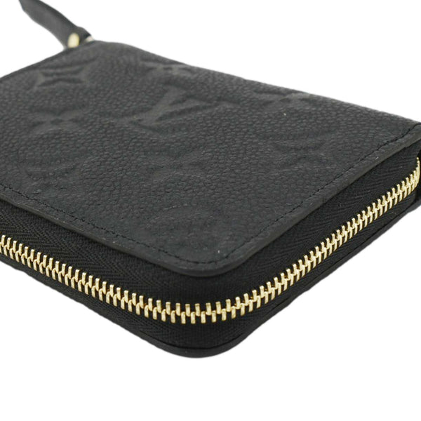 LOUIS VUITTON Monogram Empreinte Leather Zippy Coin Purse Black