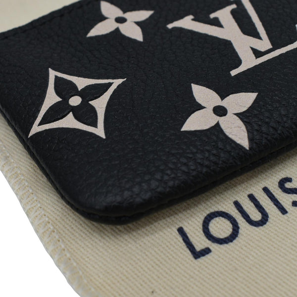 LOUIS VUITTON Pochette Key Cles Giant Monogram Empriente Leather Bicolor