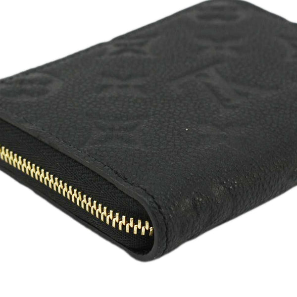LOUIS VUITTON Monogram Empreinte Leather Zippy Coin Purse Black