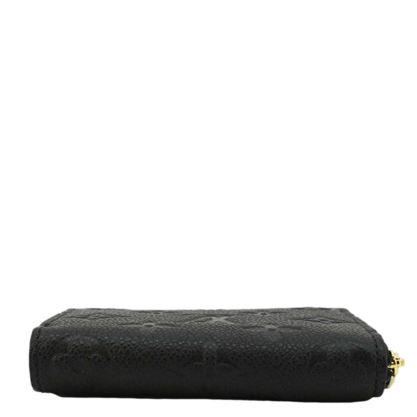 LOUIS VUITTON Monogram Empreinte Leather Zippy Coin Purse Black