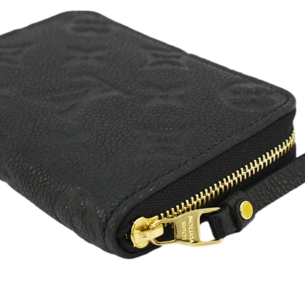 LOUIS VUITTON Monogram Empreinte Leather Zippy Coin Purse Black