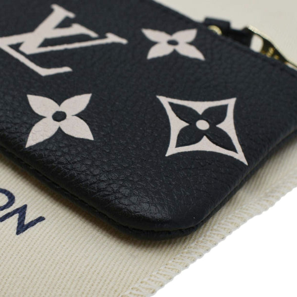 LOUIS VUITTON Pochette Key Cles Giant Monogram Empriente Leather Bicolor