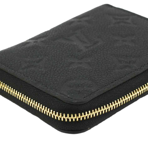 LOUIS VUITTON Monogram Empreinte Leather Zippy Coin Purse Black