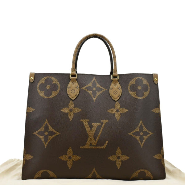 LOUIS VUITTON Onthego GM Giant Tote Bag Brown front