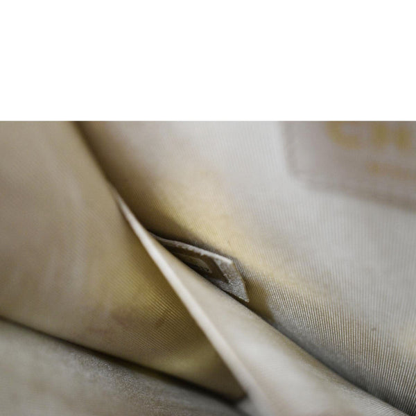 CHANEL North South Boy Quilted Leather Crossbody Bag White